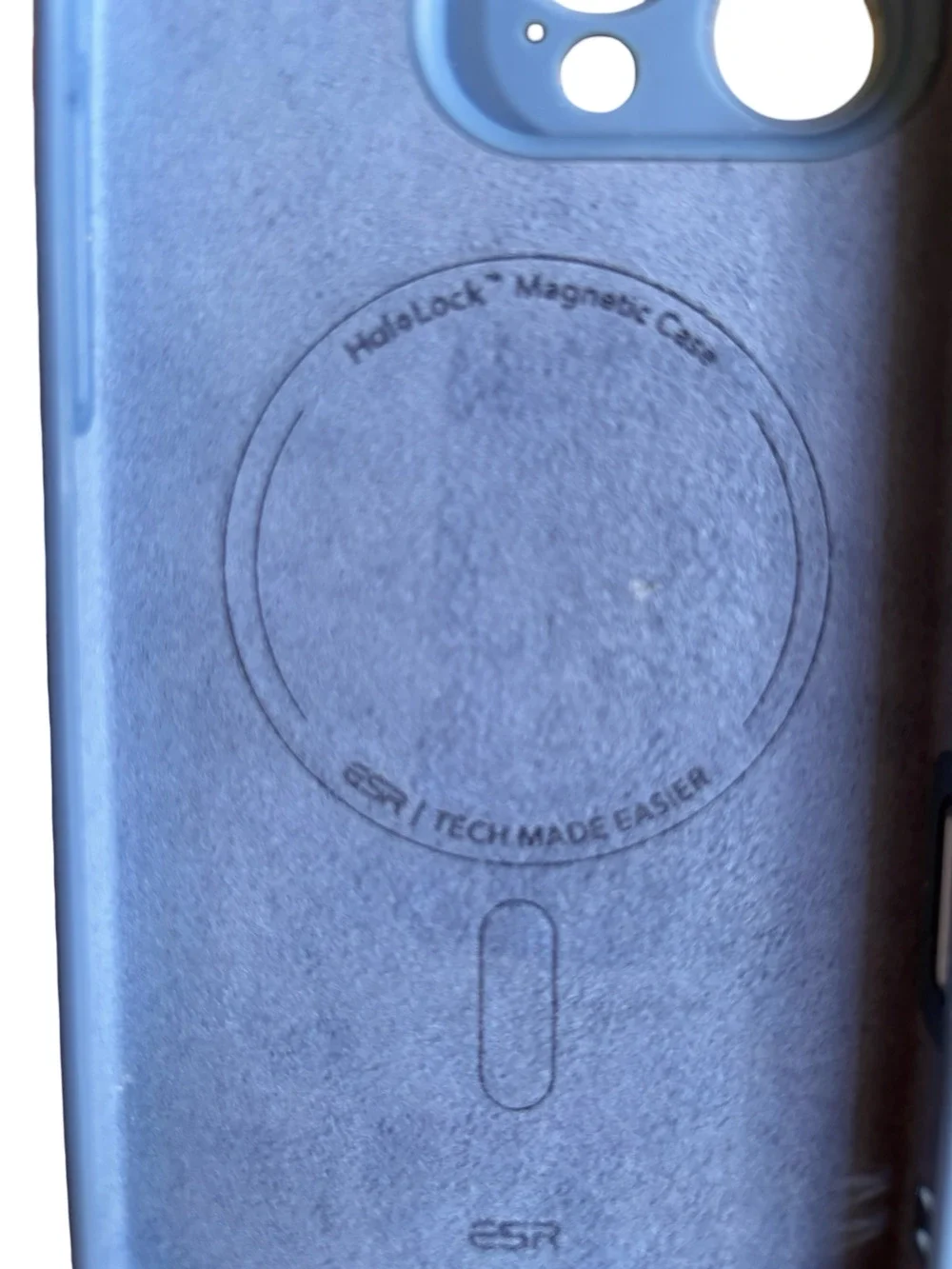 ESR HaloLock Magnetic Case for iPhone Blue Silicone MagSafe Phone Case